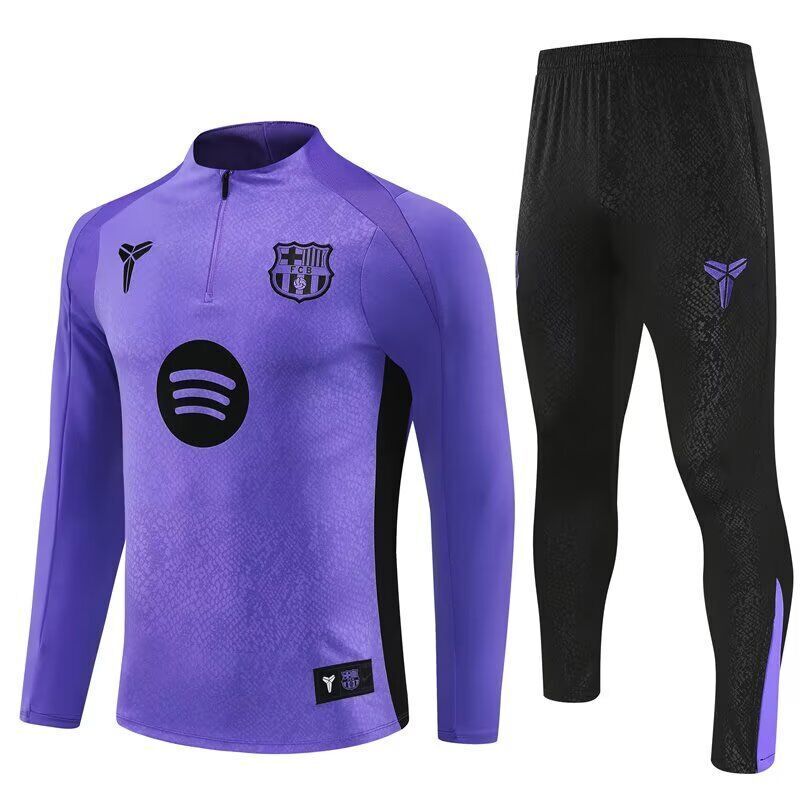AAA Quality Barcelona 25/26 Tracksuit - Purple/Black/White